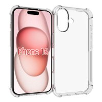 iPhone 16 Cover Schutzhülle TPU Silikon Kantenschutz...